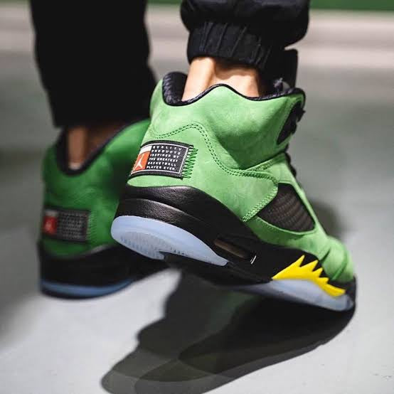 Nike Air Jordan 5 Oregon Ducks Retro Apple Green